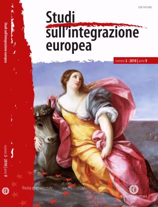 Immagine di Studi sull' integrazione europea - Anno  V, n.3