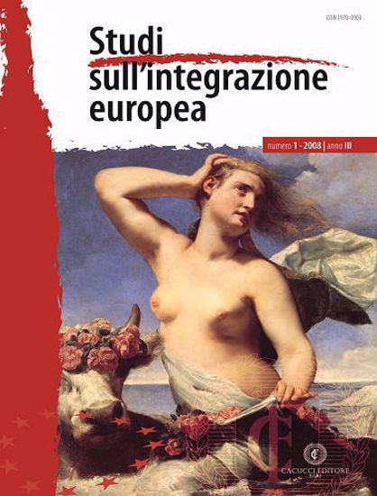 Immagine di Studi sull' integrazione europea - Anno  III, n.1