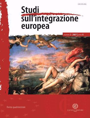 Immagine di Studi sull' integrazione europea - Anno  II, n.3