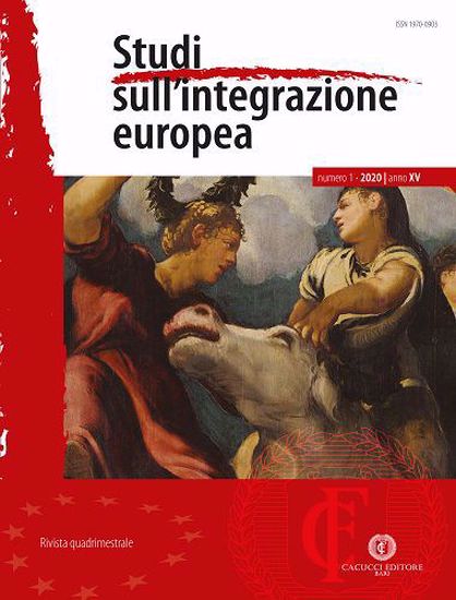 Immagine di Studi sull'integrazione europea - Anno XV, n.1- gennaio/aprile 2020