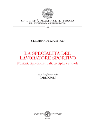 Immagine di 61 - LA SPECIALITÀ DEL LAVORATORE SPORTIVO