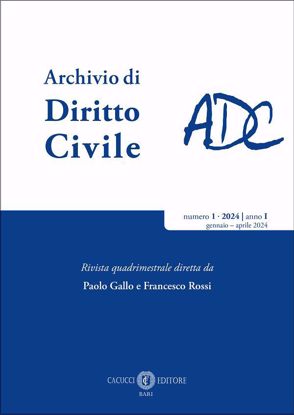 Immagine di Rivista Archivio di Diritto Civile - anno 1/2024